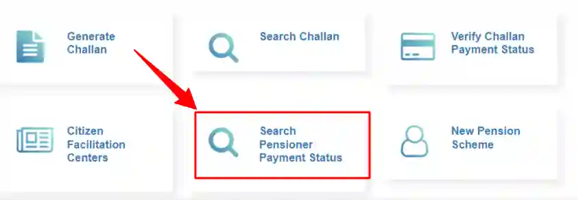 search pensioner payment status